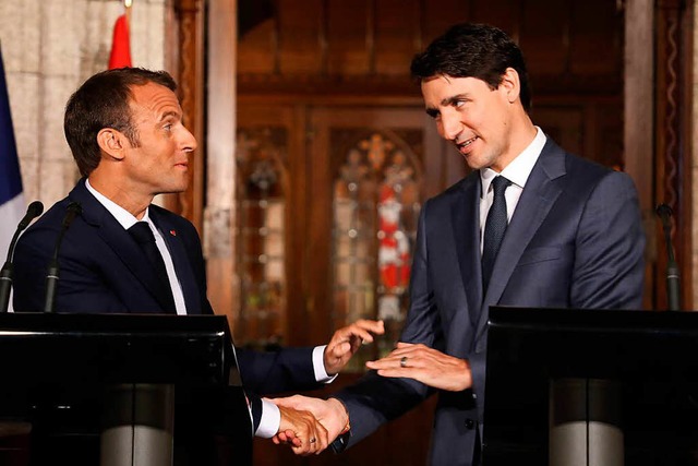 Macron und Trudeau bei G7  | Foto: AFP