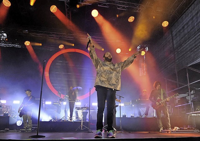 Adel Tawil bei seinem ersten Date in Emmendingen  | Foto: Markus Zimmermann