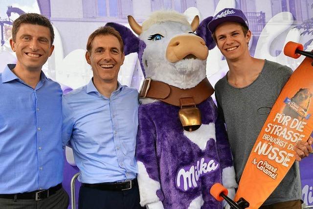 Fotos: 11. Milka Schokofest in Lrrach mit Olympiasieger Andreas Wellinger