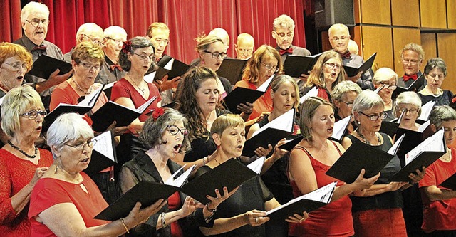Der Gesangverein fhlt sich wohl in internationalen Musicals.   | Foto: bertsch