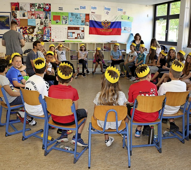 WM-Workshop an der Stefan-Zweig-Realschule in Endingen  | Foto: Hassler