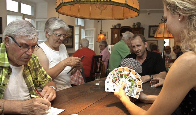 Das alte badische Kartenspiel Cego hat noch immer viele Freunde.   | Foto: Siemann