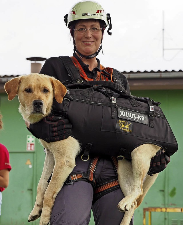 Dani Kirschner aus Neuenburg und ihr H... Namen fr die Aktion: Luke Skywalker   | Foto: Jutta GeiGer