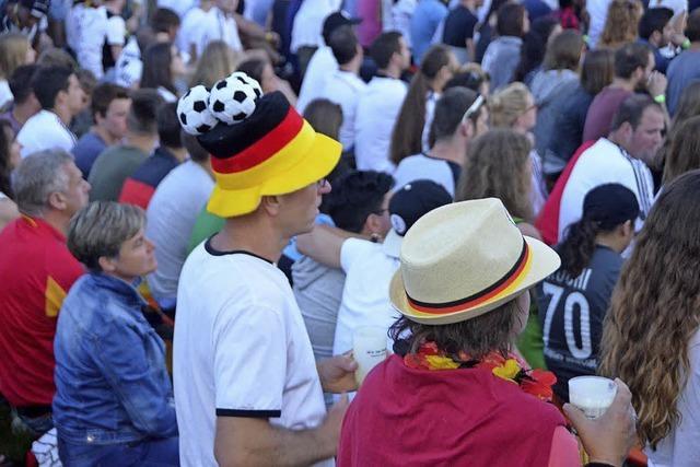 WM-Spiel beim Sommerfest