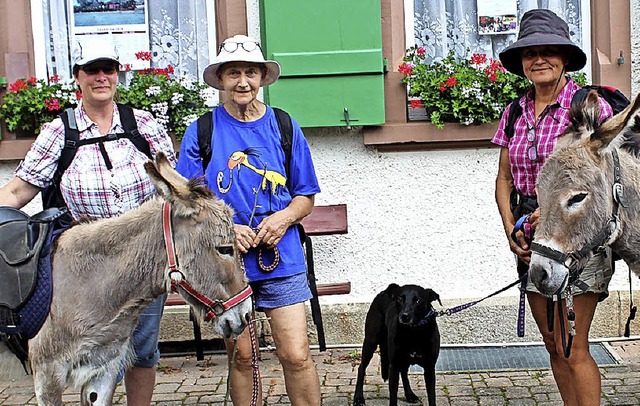 Esel als treue Wanderbegleiter.   | Foto: Cremer