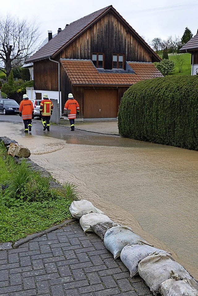 Schlammfluten, die sich von den Felder... Welmlingen immer wieder ein Problem.   | Foto: Langelott