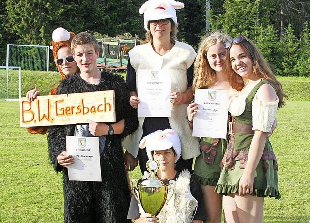 Die &#8222;Schafe&#8220; holten den Wa...ften beim Grmpelturnier in Gersbach.   | Foto: Gerd Sutter