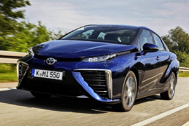 Gewagtes Design &#8211; der Toyota Mir...Mirai (japanisch) fr Zukunft steht.    | Foto: Toyota