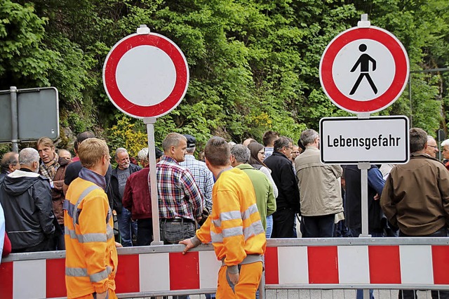 Im Mai 2016 protestierten rund 600 Br...einem Jahr gesperrt &#8211; bis heute.  | Foto: Archivfoto: Kpfer