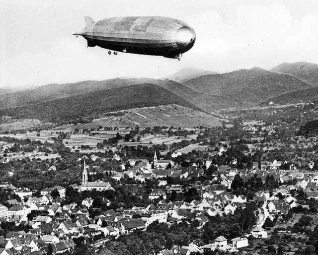 Nur von kurzer Dauer war das Projekt, ...einen Zeppelinflughafen zu errichten.   | Foto:  markgrfler Museum