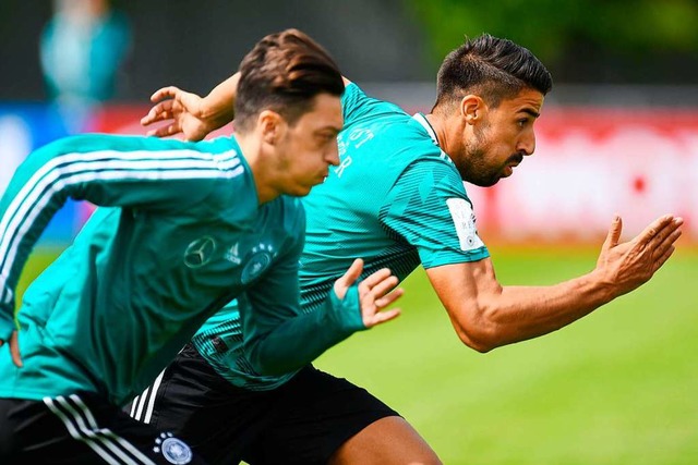 Start ins Turnier: Die deutschen Natio...spiel gegen Mexiko ihre Schnelligkeit.  | Foto: AFP