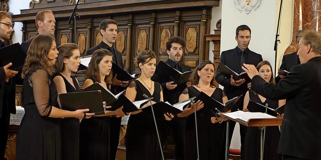 Der Tenebrae Choir aus London unter Le...g und A-cappella-Kultur vom Feinsten.   | Foto: Roswitha Frey