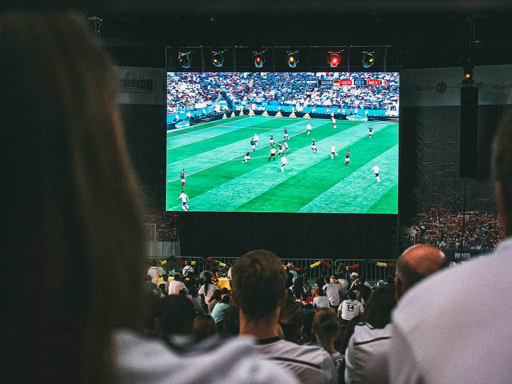 So war’s beim Public Viewing in der Sick Arena.