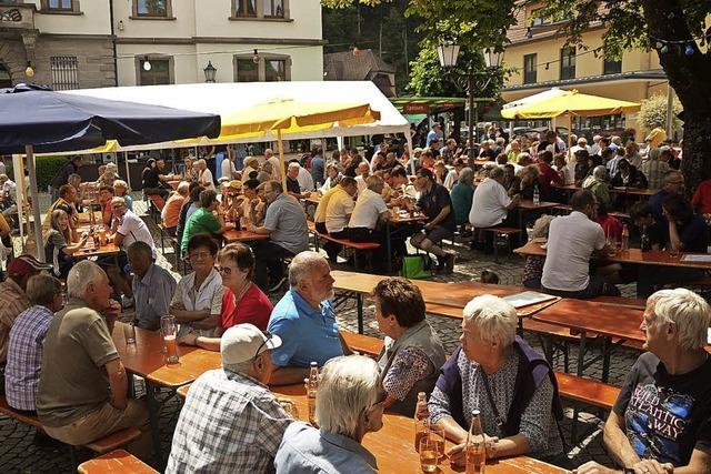 Viel Programm und ein Foto in Tracht