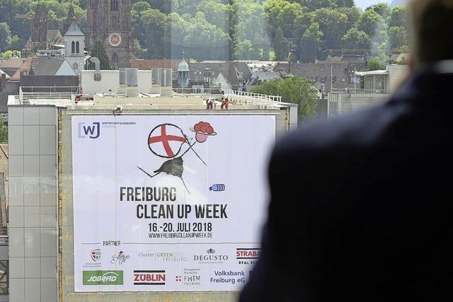Die „Freiburg Clean Up Week“ soll das Bewusstsein fr den eigenen Umgang mit Mll strken