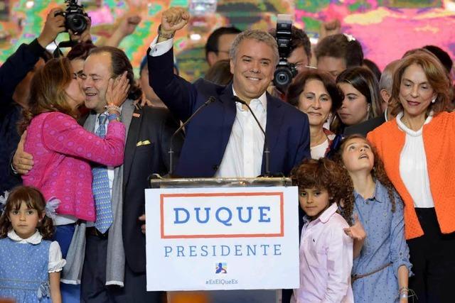 Iván Duque hat die Präsidentschaftswahl in Kolumbien gewonnen
