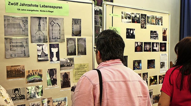 An einer Stellwand gab es Informatione...te der Riegeler evangelischen Kirche.   | Foto: Helmut Hassler