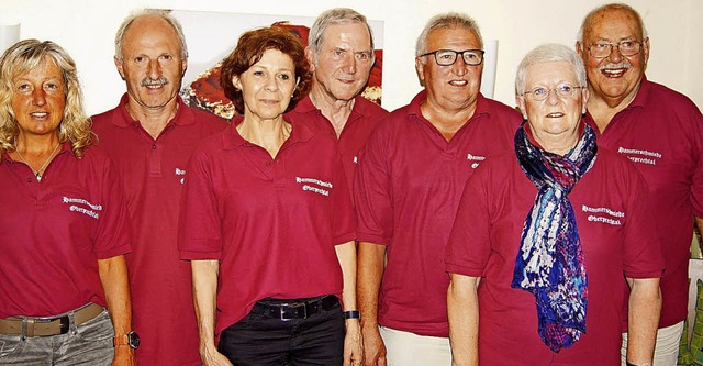 Der wiedergewhlte Vorstand des Frder...r Vorsitzende Albert Storz (von links)  | Foto: Roland Gutjahr