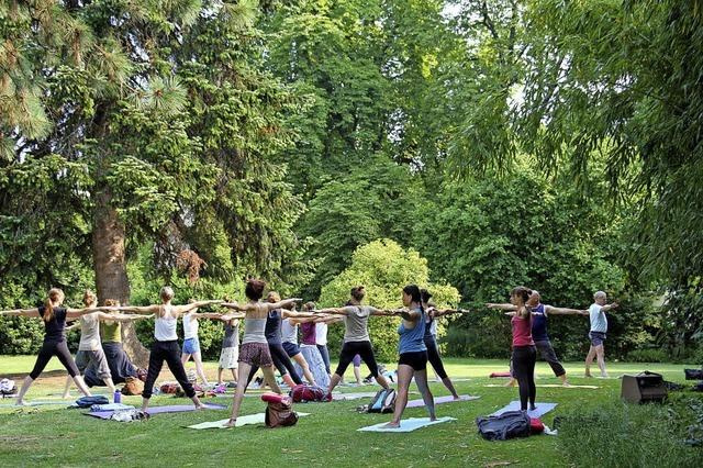 Der internationale Yoga-Tag in Freiburg