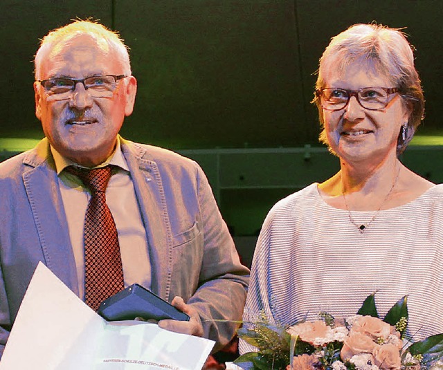 Claus Leser und  Frau Antoinette   | Foto: Volksbank