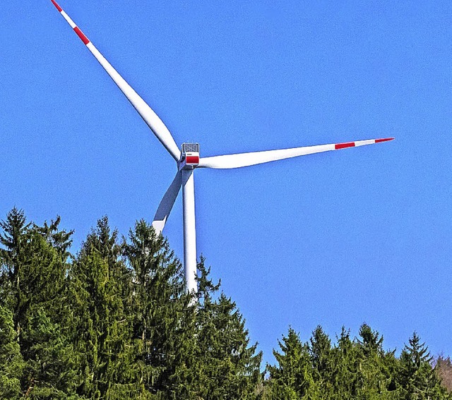 In Ippingen stehen bereits fnf Windkr...anlagen vor dem Genehmigungsverfahren.  | Foto: Archiv: R. Wetzel