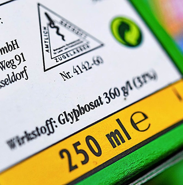 Hier ist Glyphosat drin.  | Foto: dpa