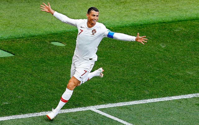 Cristiano Ronaldo erzielte bereits sei...rtes Tor bei dieser Weltmeisterschaft.  | Foto: dpa