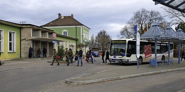 Die CDU macht sich Sorgen um die Zukunft des Mllheimer Bahnhofs.  | Foto: Volker Mnch