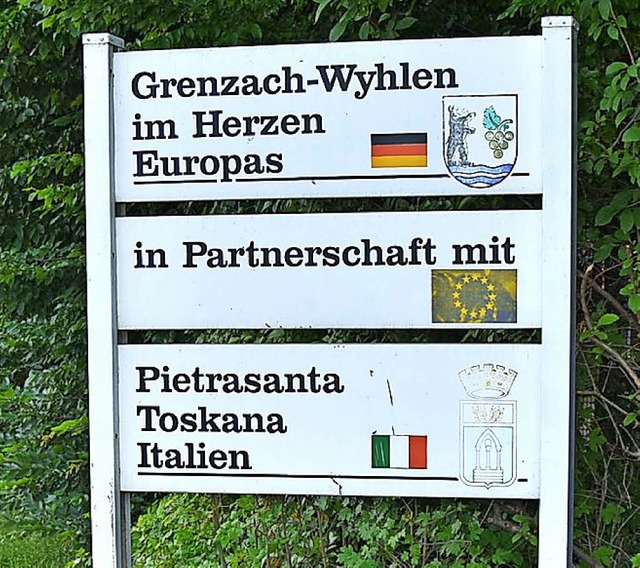 Grenzach-Wyhlen pflegt seine Partnerschaft zum italienischen Pietrasanta.   | Foto: Vollmar