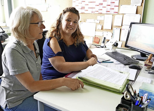 Flexibel und zuverlssig: Claudia Baue...ekretariat der Karl-Tschamber-Schule.   | Foto: Antonia Lapp