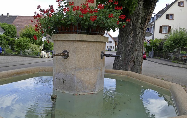 Manche Brunnen  trpfeln zwar eher &#8...e in Blansingen, der andere am Bromen.  | Foto: Langelott