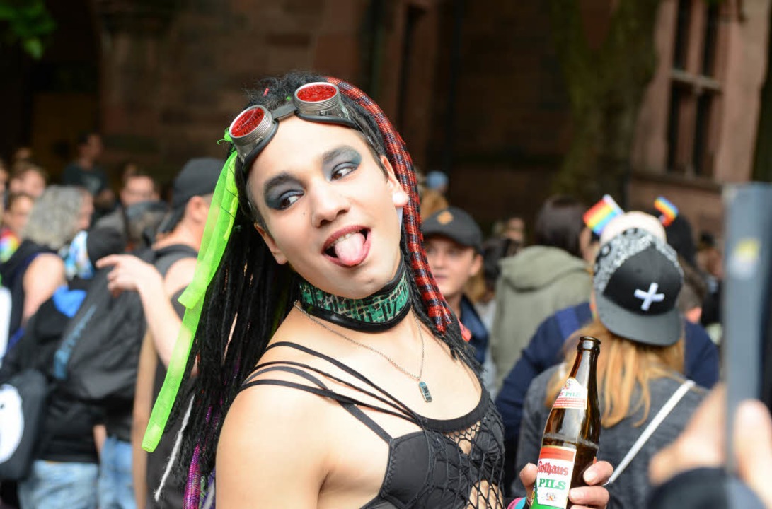 Der CSD 2017 in Freiburg.  | Foto: Rita Eggstein
