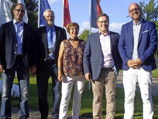 Der neue Vorstand des Lions Clubs von ...Pierino Di Matteo und Michael Wagner.   | Foto: Verein