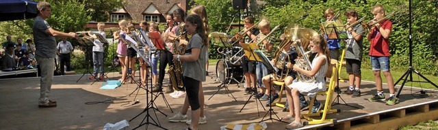 <BZ-FotoAnlauf>Jugendmusikschule Sdli... Die Blserklassen zeigten ihr Knnen.  | Foto: F. Zimmermann