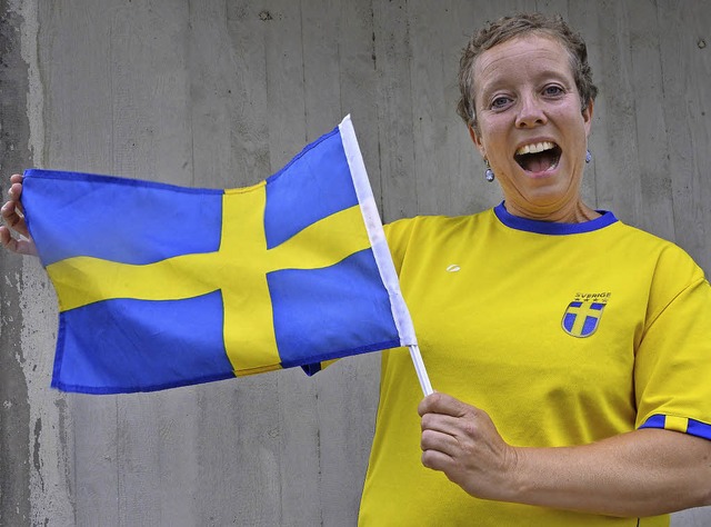 Lotta Karlsson im schwedischen WM-Outfit  | Foto: Michael Bamberger