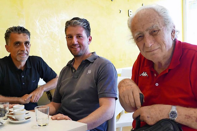 Massimo De Carlo, Michele Zagarolo und Ranieri Callori  | Foto: Kathrin Ganter
