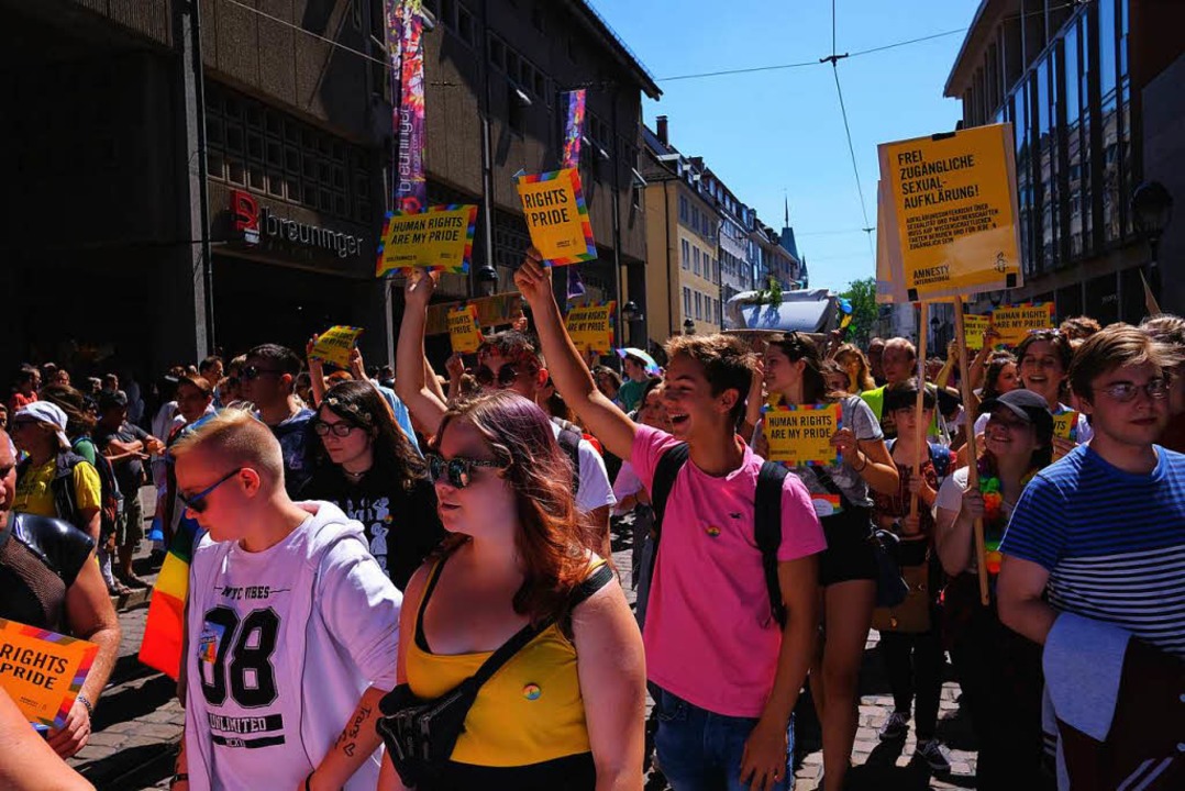 Der CSD 2018 in Freiburg.  | Foto: Miroslav Dakov