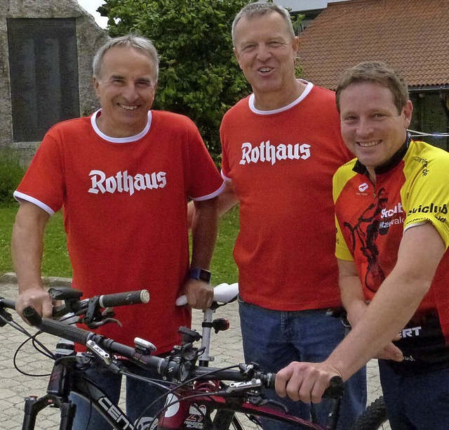 Glcklich  ber einen  gelungenen Moun... Biehler und Timo Schwarz (von links)   | Foto: Sigrid Schneider