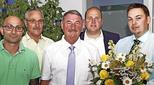 Auf dem Foto vlnr. Sascha Schneider, D...er, Markus Stibi und Sebastian Pfeifer  | Foto: Hans-Jrgen Hege