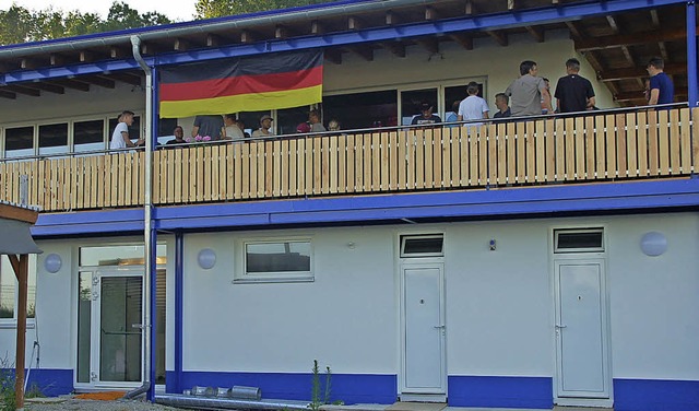 Das neue Vereinsheim des SV Karsau ist in Betrieb.   | Foto: Petra Wunderle