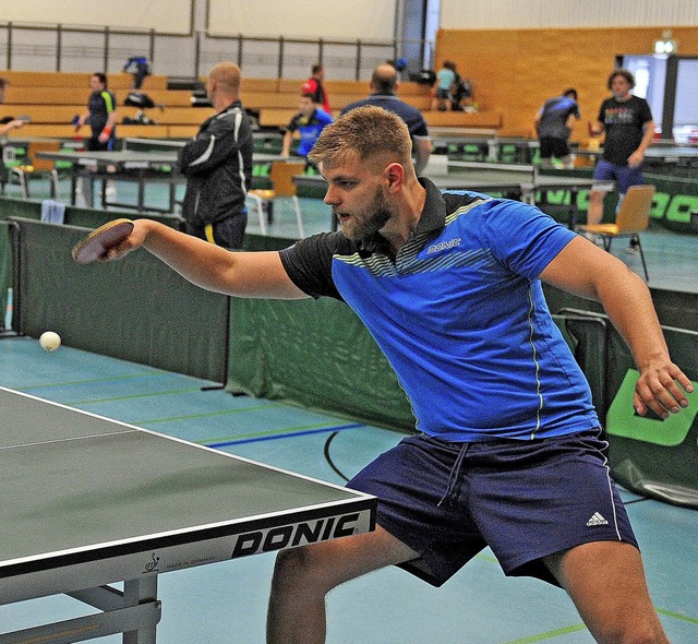 <BZ-FotoAnlauf>Tischtennis:</BZ-FotoAn...r) bei seinem Einsatz in Friesenheim.   | Foto: Pressebro Schaller
