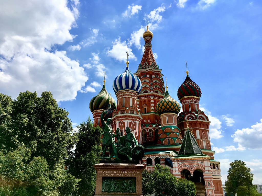 Die Basilius-Kathedrale auf dem Roten Platz in Moskau