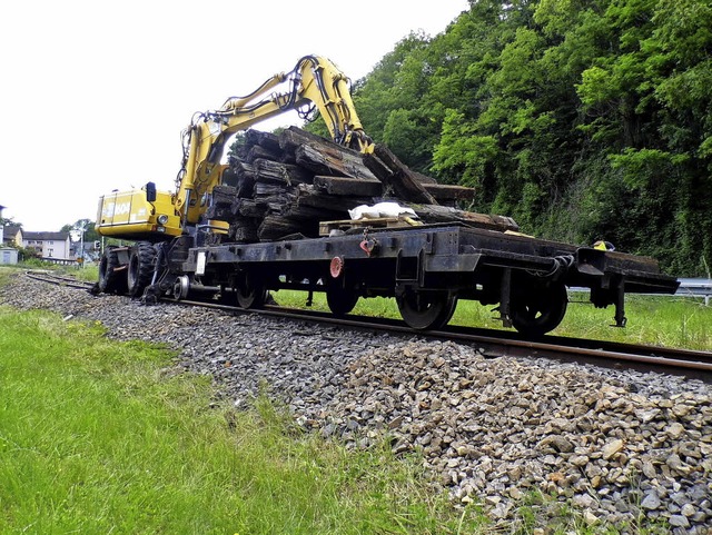 Die Bahnstrecke zwischen Lauchringen u...r den Planverkehr reaktiviert werden.   | Foto: Dietmund Schwarz