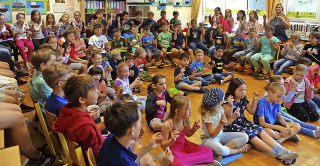 Grundschule Wiechs frdert eine wunder...nder mit ihren &#8222;Erdmnnli&#8220;  | Foto: Klaus Brust