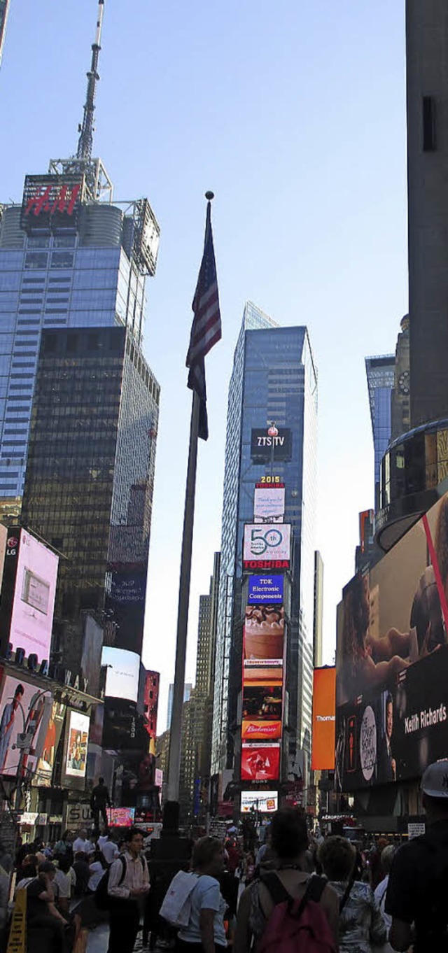 Tolle Kulisse: New York am Times Square  | Foto: Matthias Kleber