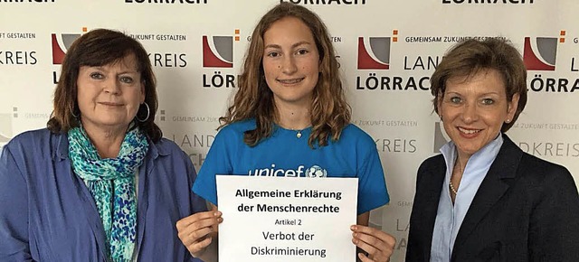 Elke Zimmermann-Fiscella, Anika Preiss und Marion Dammann   | Foto: Unicef