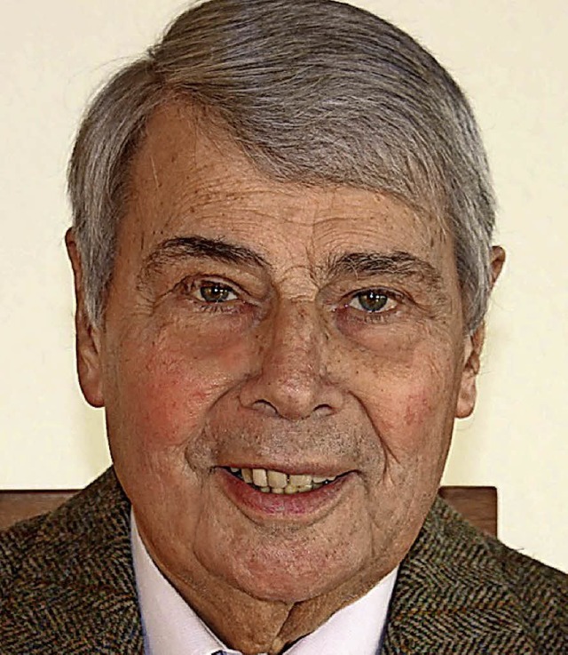 Wilhelm Merten beim 80. Geburtstag 2011   | Foto: U. Hiller