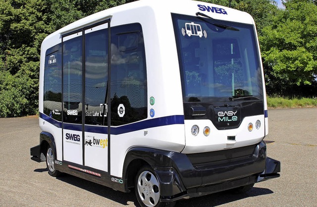 Dieses autonome Fahrzeug wird die SWEG in Lahr einsetzen.   | Foto: SWEG