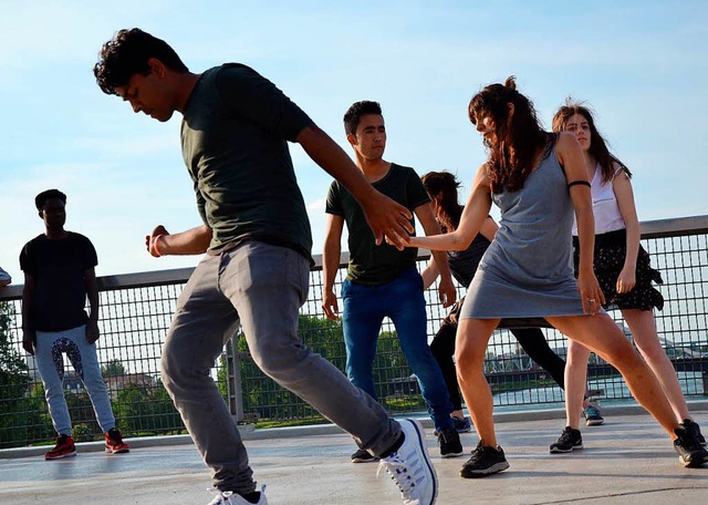 Das Tanzprojekt &#8222;KorresponDanSe&#8220; bei einer Auffhrung in Kehl im Mai  | Foto: Kunstschule Offenburg