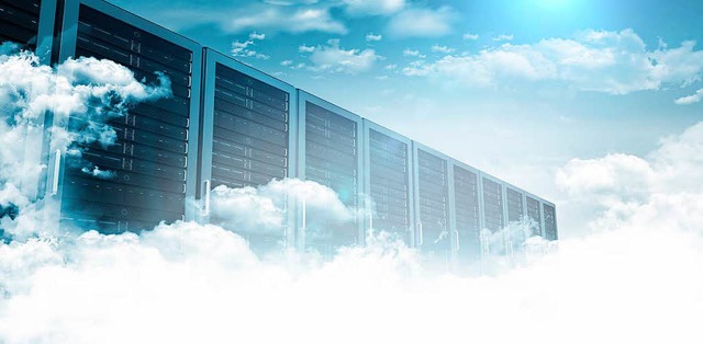 Hinter der elektronischen Cloud (Wolke...ort lagern die Daten der Cloud-Nutzer.  | Foto: BZ
